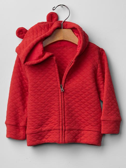 View large product image 1 of 1. Quilted bear hoodie