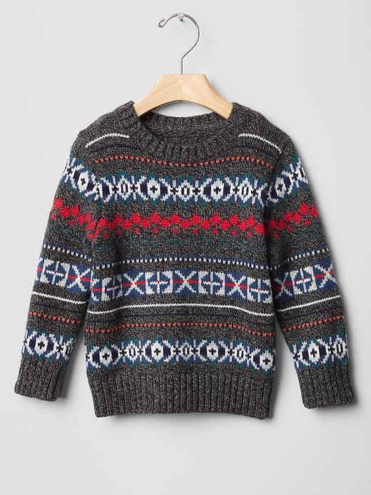Image number 1 showing, Fair isle sweater