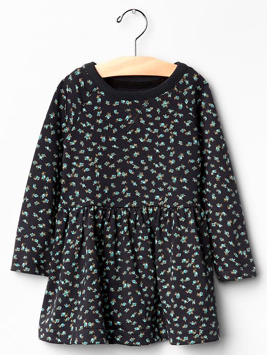 View large product image 1 of 1. Floral sweatshirt dress