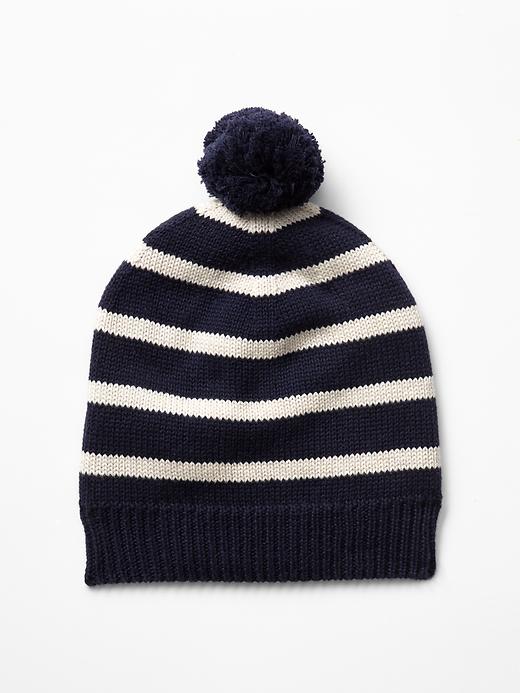 View large product image 1 of 1. Breton stripe beanie