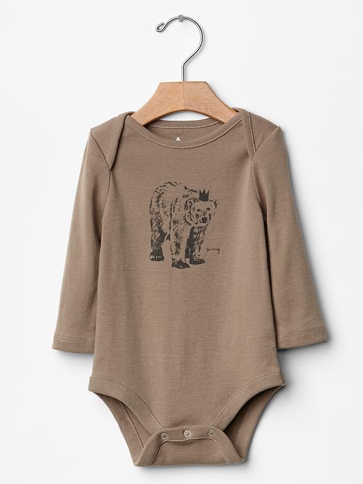 View large product image 1 of 1. Bear king bodysuit