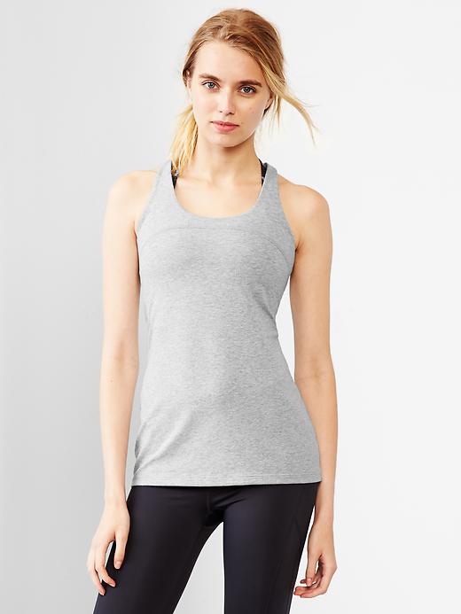 View large product image 1 of 1. GapFit cotton Y-back tank