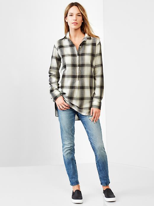 Image number 5 showing, Plaid popover shirt