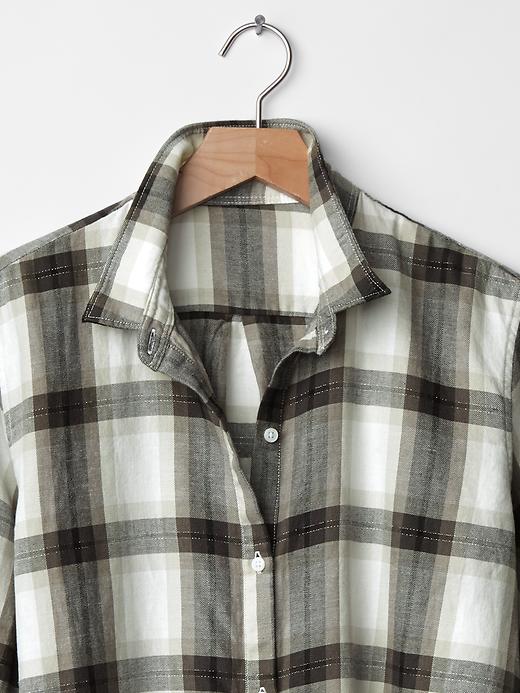 Image number 7 showing, Plaid popover shirt