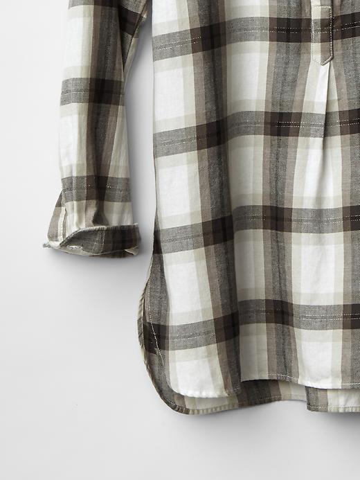 Image number 8 showing, Plaid popover shirt