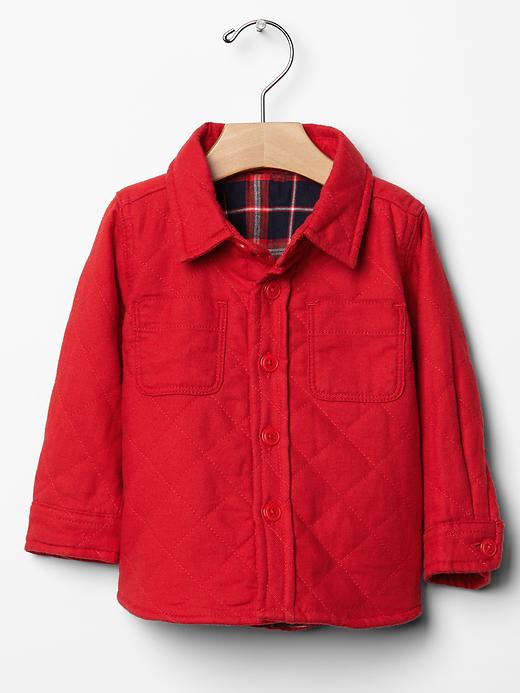 Image number 1 showing, Festive quilted flannel jacket