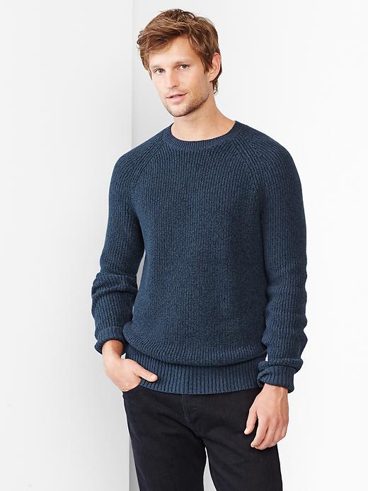 View large product image 1 of 1. Marled crewneck sweater