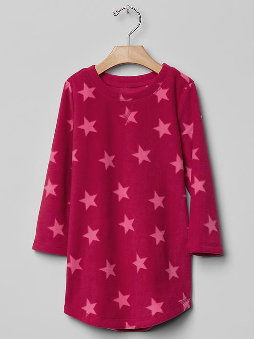 View large product image 1 of 1. Festive printed fleece nightgown