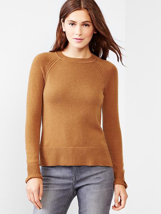 View large product image 1 of 1. Cashmere crew sweater