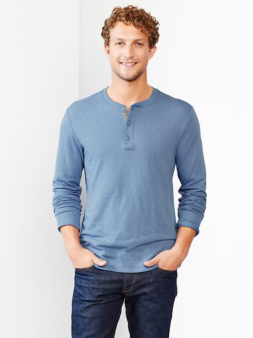View large product image 1 of 1. Double-face henley