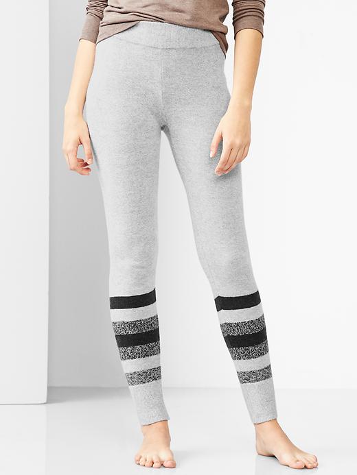 View large product image 1 of 1. Stripe sweater leggings
