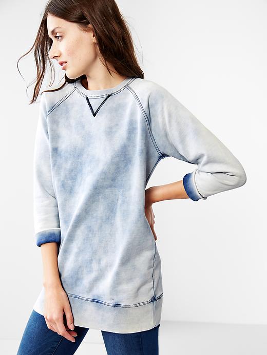 Image number 1 showing, Cloud wash sweatshirt tunic