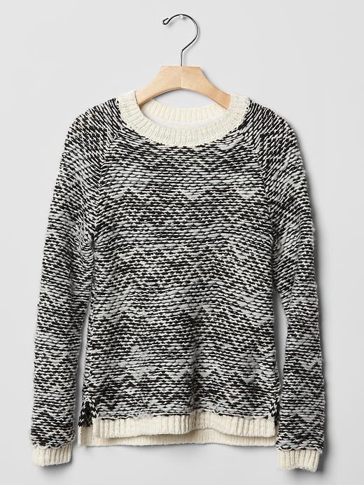 Image number 3 showing, Reverse fair isle sweater