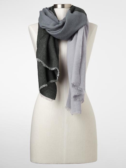 View large product image 1 of 1. Cozy colorblock scarf