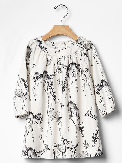 View large product image 1 of 1. Deer print dress