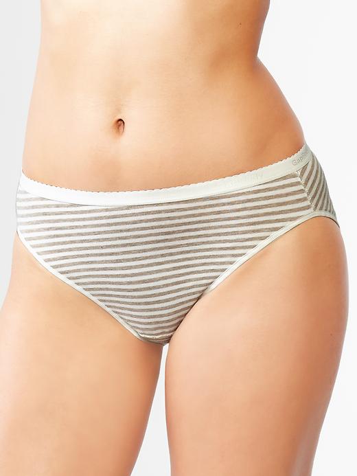 Image number 1 showing, Stretch Cotton High Leg Brief