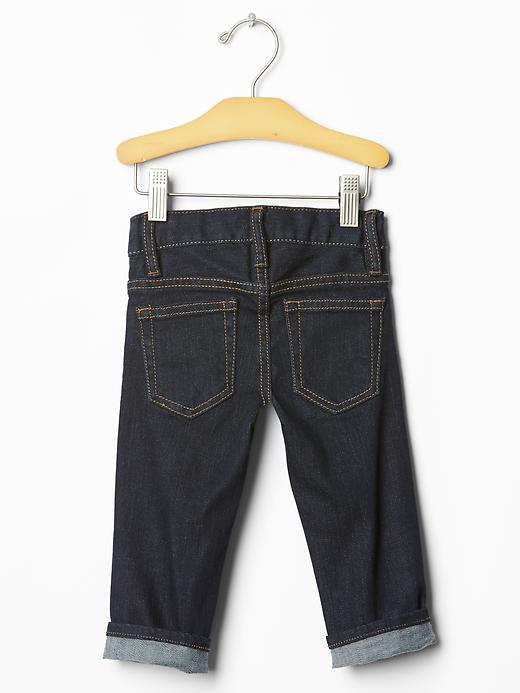 Image number 2 showing, Faux-selvedge skinny jeans