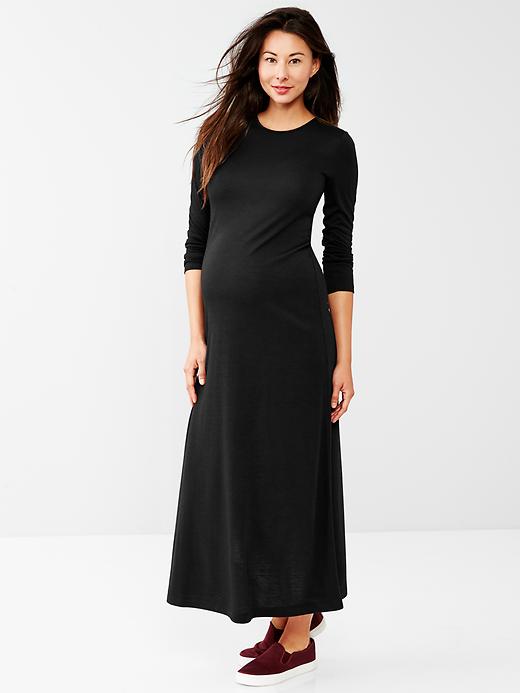 Image number 1 showing, Long-sleeve maxi dress