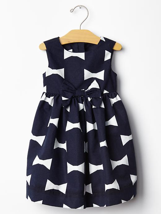 View large product image 1 of 1. Kate Spade New York &hearts; GapKids bow print dress