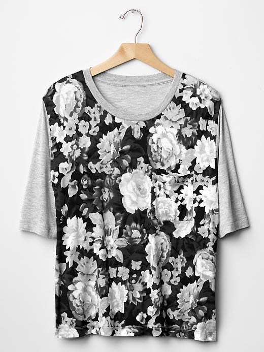 Image number 6 showing, Floral fluid relaxed tee