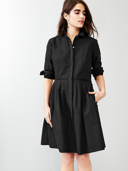 Image number 1 showing, Pleated shirtdress
