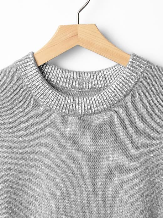Image number 6 showing, Cozy metallic-neck sweater