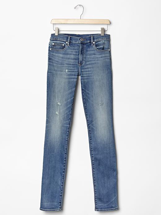 Image number 6 showing, 1969 destructed resolution slim straight jeans