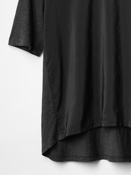 Image number 9 showing, Mix-fabric tee