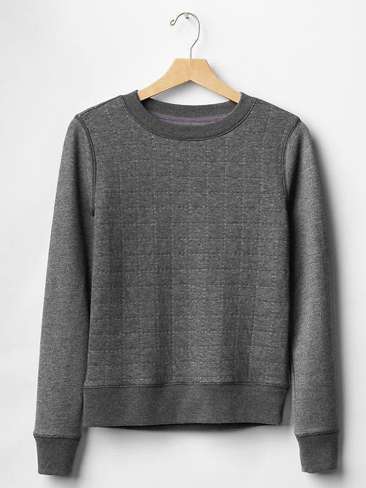 Image number 5 showing, Quilted grid sweatshirt