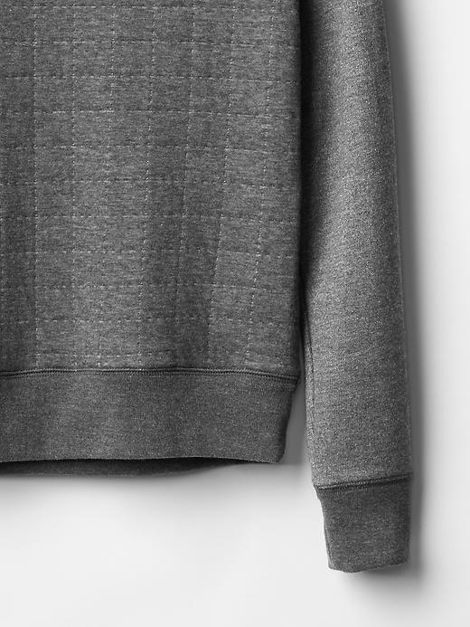 Image number 6 showing, Quilted grid sweatshirt