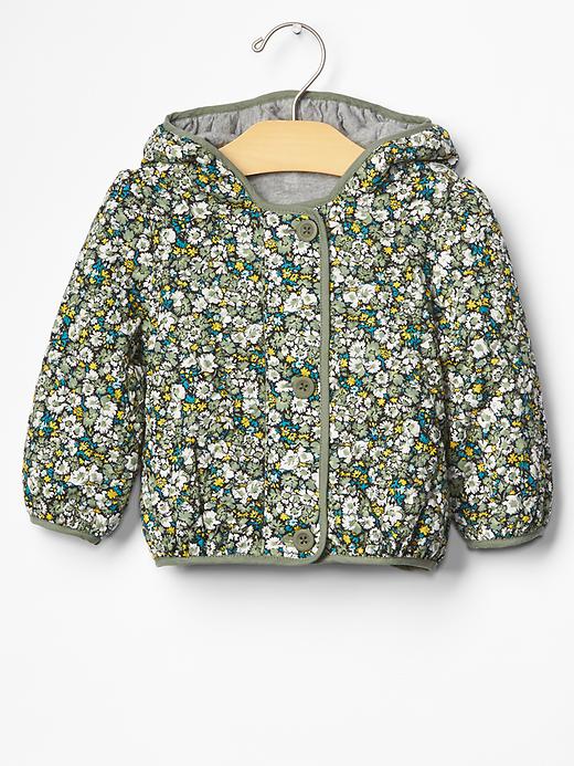 Image number 1 showing, Quilted floral bomber