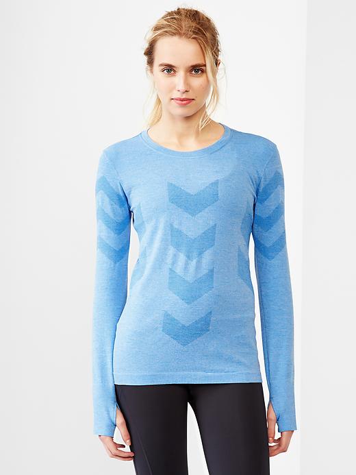 View large product image 1 of 3. GapFit Motion long-sleeve moto top