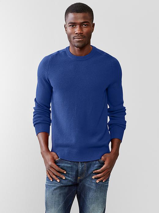 Image number 9 showing, Lambswool crewneck sweater