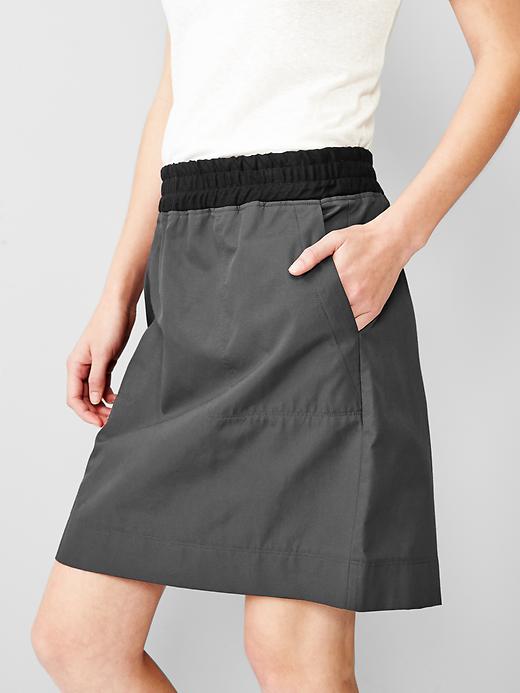 Image number 3 showing, Pull-on colorblock skirt