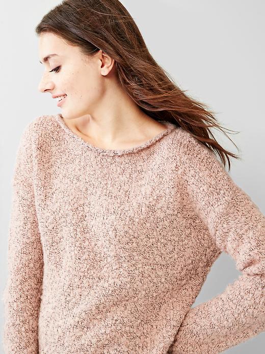 Image number 2 showing, Boucle boatneck sweater