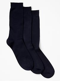 View large product image 3 of 3. Flat knit socks (3-pack)