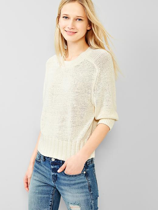 Image number 9 showing, Slouchy dolman-sleeve sweater