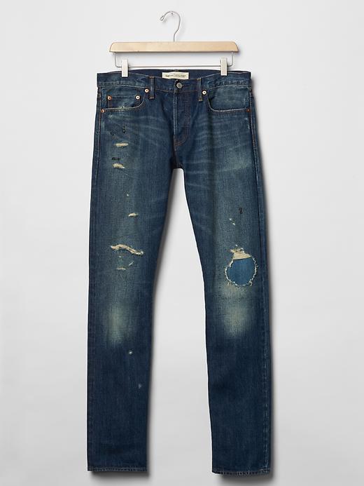 Image number 3 showing, 1969 skinny fit jeans (authentic repair selvedge)