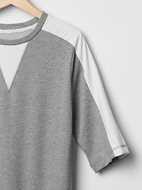 View large product image 5 of 5. Twill contrast sweatshirt top