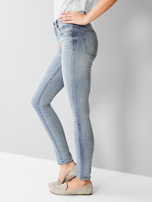 Image number 3 showing, 1969 destructed resolution true skinny jeans