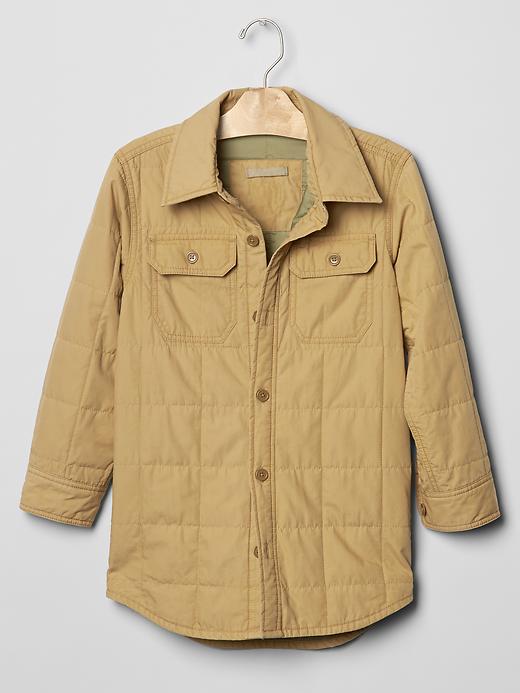 View large product image 1 of 1. Quilted shirt jacket