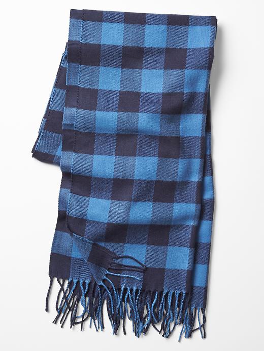 View large product image 1 of 1. Buffalo plaid scarf