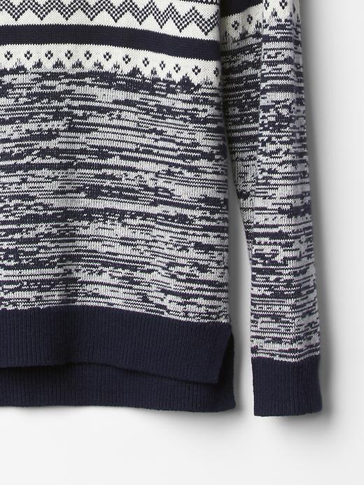 Image number 5 showing, Fair isle crew sweater