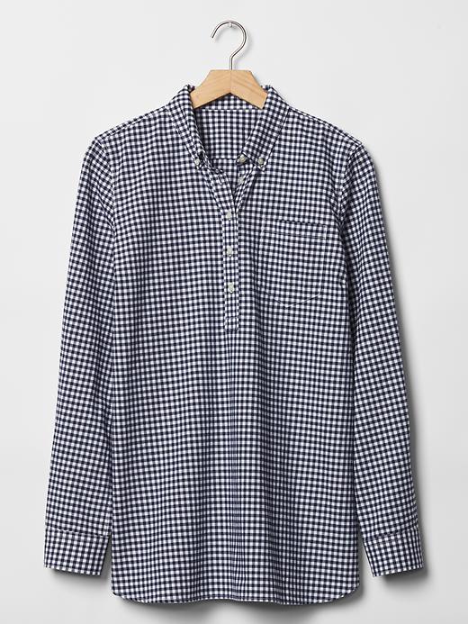 Image number 2 showing, Fitted boyfriend gingham oxford shirt