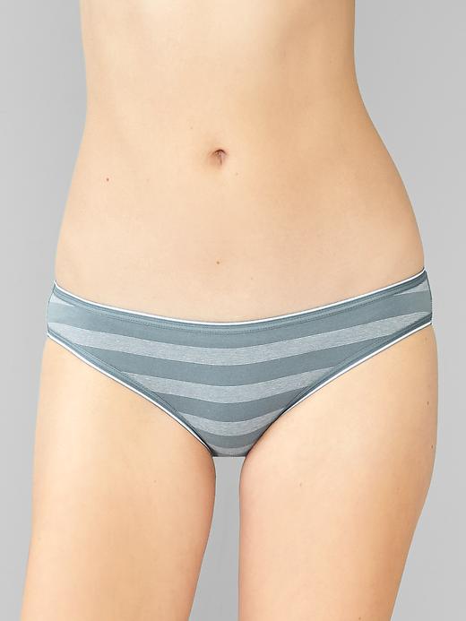 Image number 1 showing, Stripe teeny bikini