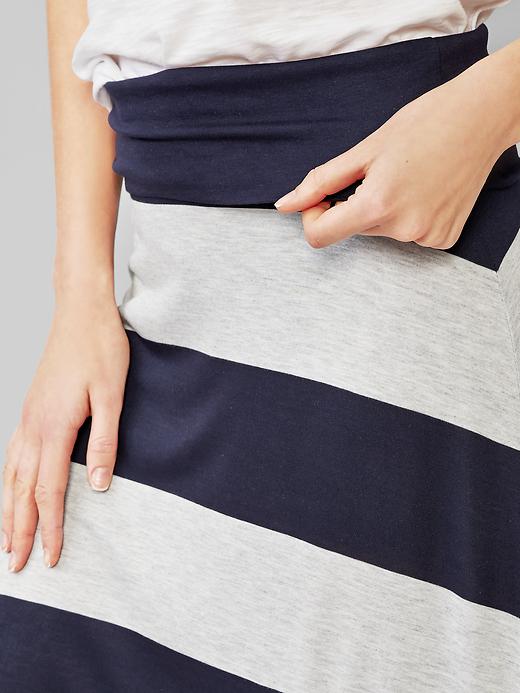 Image number 5 showing, Stripe foldover maxi skirt