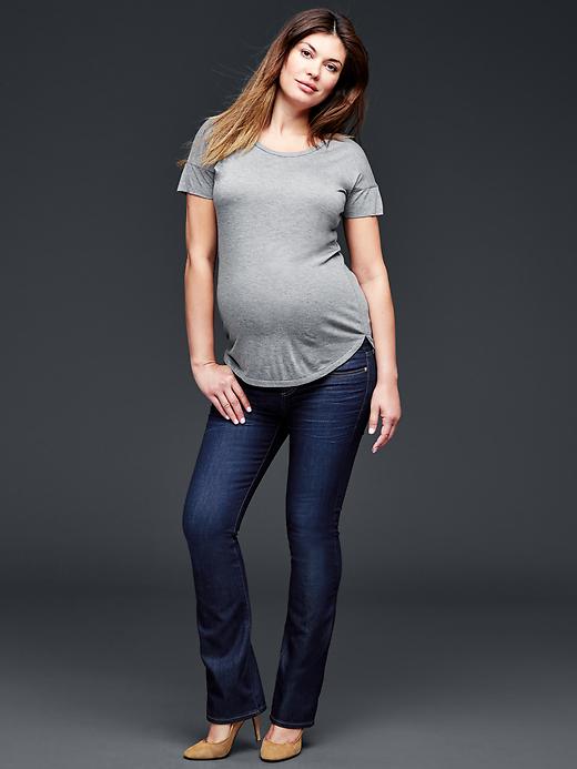 Image number 5 showing, Maternity demi panel perfect boot jeans