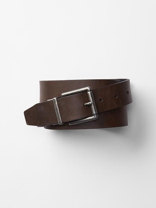Image number 1 showing, Reversible leather belt