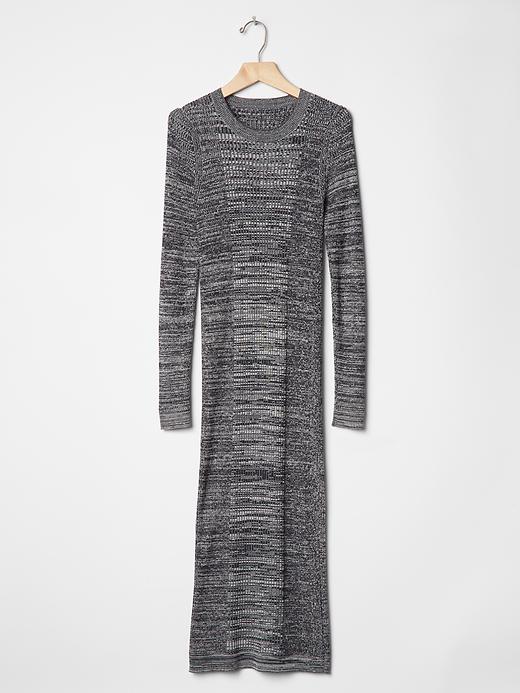 Image number 6 showing, Marled ribbed sweater midi dress
