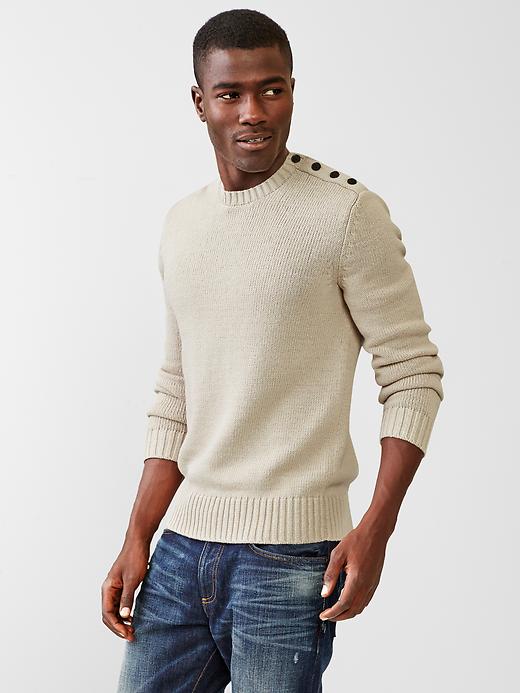 Image number 1 showing, Epaulette sweater